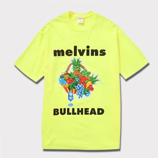 Supreme シュプリーム 2024SS Melvins Bullhead Tee メルヴィンズ ブルヘッドTシャツ フルオレセントイエロー　黄1