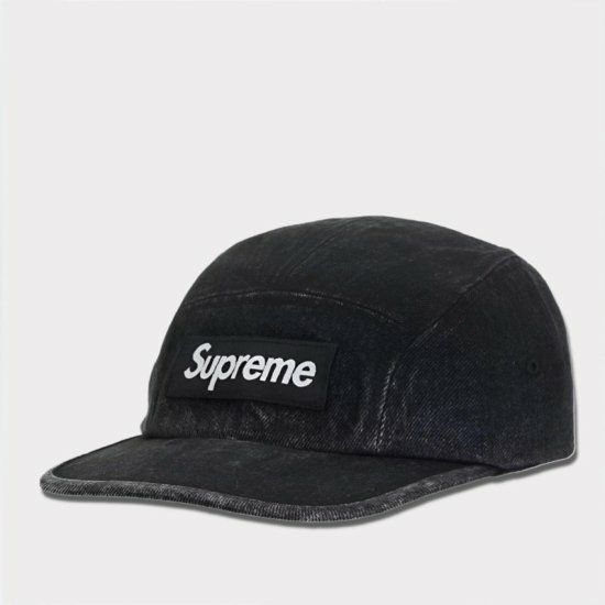 Supreme シュプリーム 2024SS Denim Camp Cap デニムキャンプキャップ 帽子 ブラック　黒1