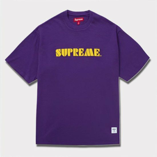 Supreme シュプリーム 2024SS Stencil Embroidered S/S Top Tee ステンシルエンブロイダードエスエストップ Tシャツ  パープル 紫 | Supreme(シュプリーム)オンライン通販専門店 Be-supremer I 新作2024AW販売中