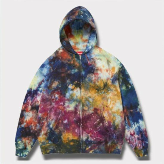 Supreme シュプリーム 2024SS Overdyed Small Box Zip Up Hooded Sweatshirt オーバーダイドジップアップパーカー マルチカラー