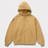 Supreme シュプリーム 2024SS Overdyed Small Box Zip Up Hooded Sweatshirt オーバーダイドジップアップパーカー サンド