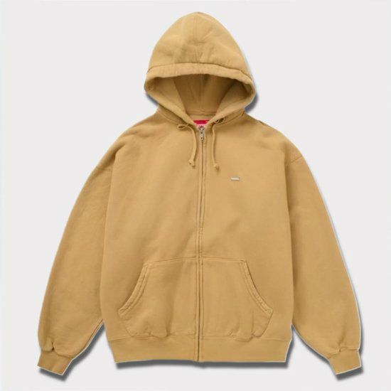 Supreme シュプリーム 2024SS Overdyed Small Box Zip Up Hooded Sweatshirt オーバーダイド ジップアップパーカー サンド | Supremeオンライン通販専門店 Be-supremer