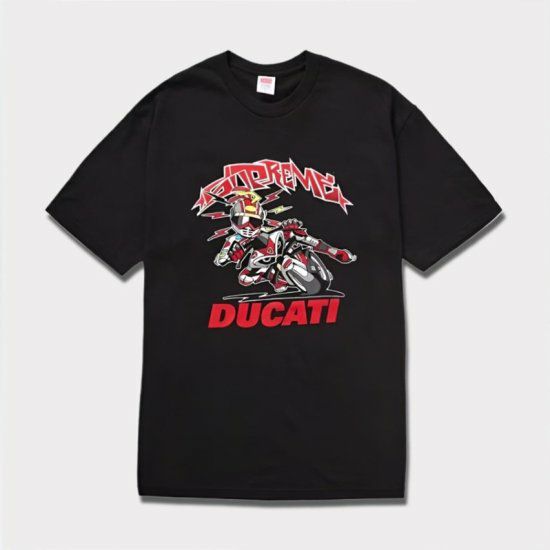 Supreme シュプリーム 2024SS Ducati Bike Tee ドゥカティバイクTシャツ ブラック 黒1