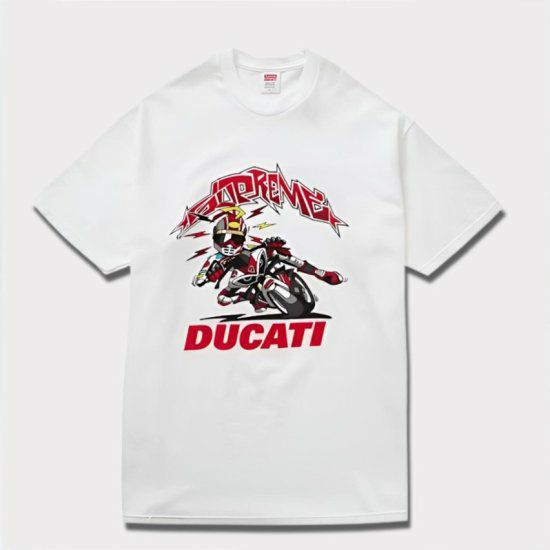 Supreme シュプリーム 2024SS Ducati Bike Tee ドゥカティバイクTシャツ ホワイト 白1