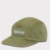 Supreme シュプリーム 2024SS Washed Chino Twill Camp Cap ウォッシュチノツイルキャンプキャップ ライトオリーブ(ナイロンベルト)1