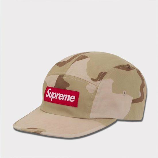 Supreme シュプリーム 2024SS Washed Chino Twill Camp Cap ウォッシュチノツイルキャンプキャップ デザートカモ(ナイロンベルト)1