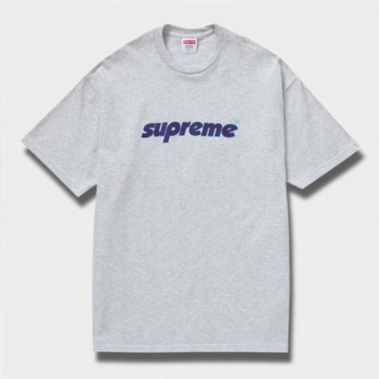 Supreme シュプリーム 2024SS Pinline Tee ピンラインTシャツ アッシュグレー　灰