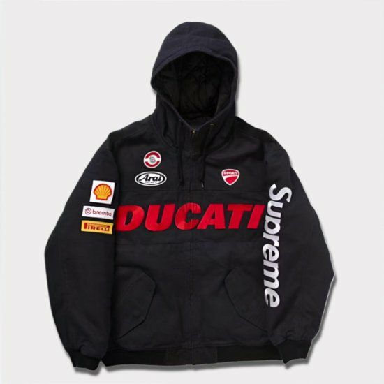 Supreme 2024SS Ducati Hooded Racing Jacket | ブラック - Supreme 