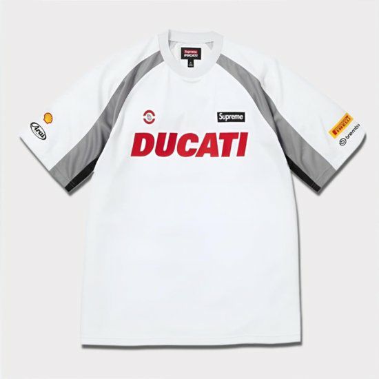 Supreme シュプリーム 2024SS Ducati Soccer Jersey ドゥカティサッカージャージー ホワイト 白1