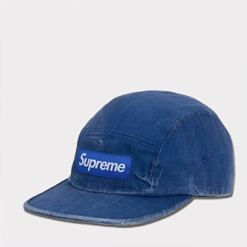 Supreme シュプリーム 2024SS Coated Denim Camp Cap コーテッドデニム 