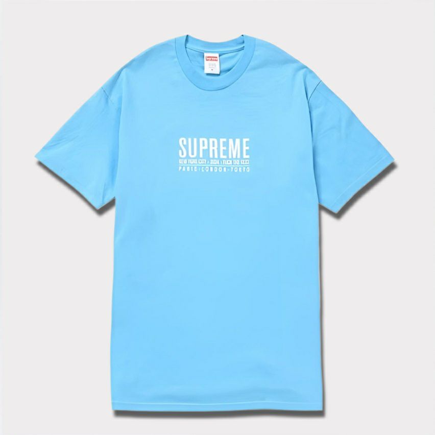 Supreme シュプリーム 2024SS Paris Tee パリTシャツ ブライトブルー  