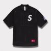 新作 supreme s logo baseball henley ブラック