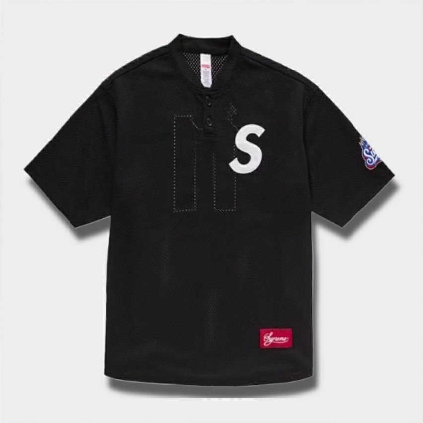 Supreme シュプリーム 2024AW S Logo Baseball Henley Sロゴベース 