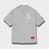 新作 supreme S Logo Baseball Henley グレー1