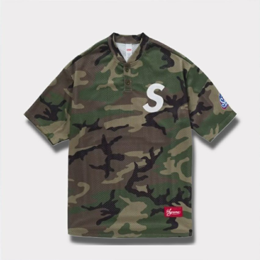 Supreme シュプリーム 2024AW S Logo Baseball Henley Sロゴベース 