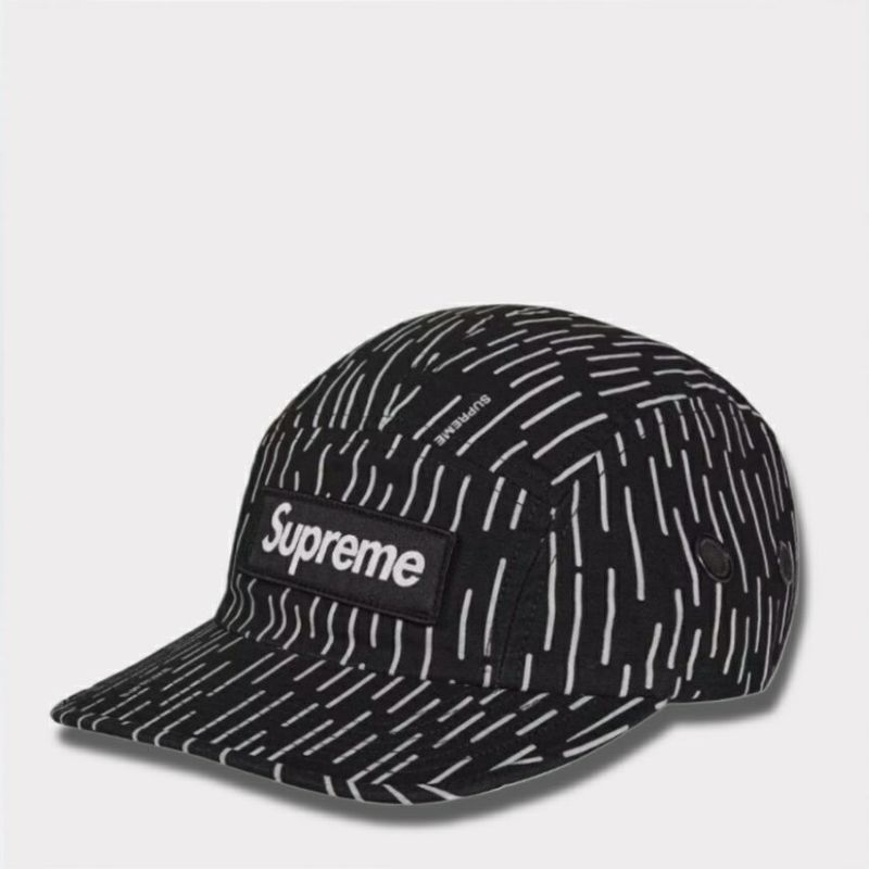 新作 supreme 2024aw military camp cap ブラックレインドロップ1