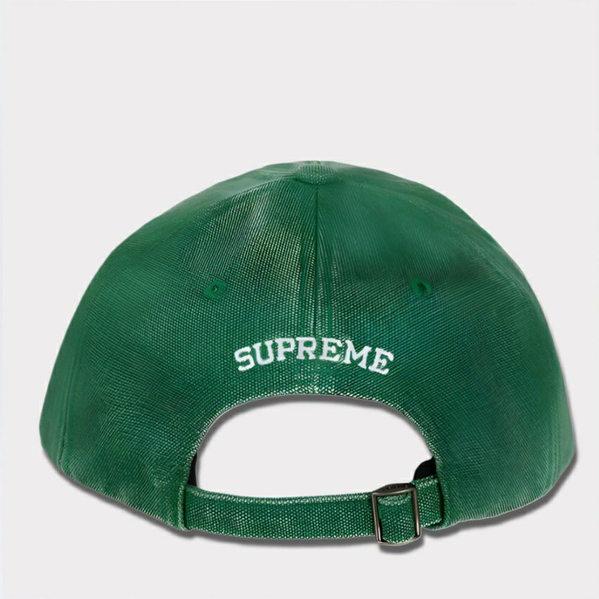 新作 supreme pigment s logo 6 panel グリーン 緑2