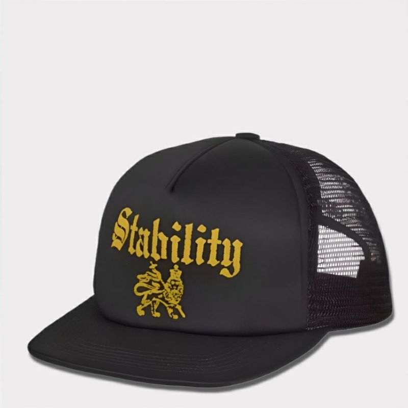 新作 supreme stability mesh back 5 panel cap ブラック