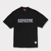 新作 supreme Twill Appliqu&#233; S/S Top ブラック