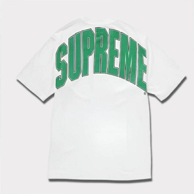 新作 supreme Cracked Back Arc S/S Topホワイト1