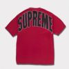 新作 supreme Cracked Back Arc S/S Topレッド1