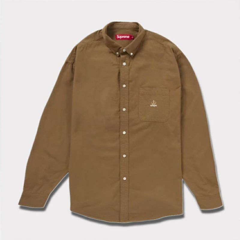 Supreme シュプリーム 2024AW Loose Fit Flannel Oxford Shirt ルーズフィットフランネルオックスフォードシャツ  ライトブラウン 茶 | Supreme(シュプリーム)オンライン通販専門店 Be-supremer I 新作2024AW販売中