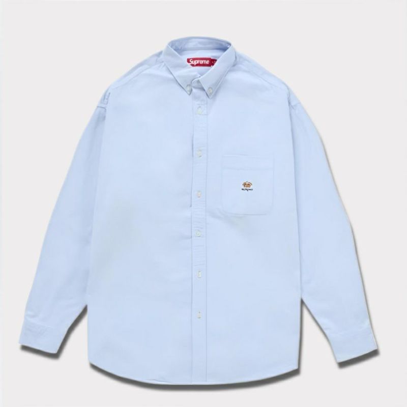 Supreme oxford shirt Lサイズ 凄かっ light blue