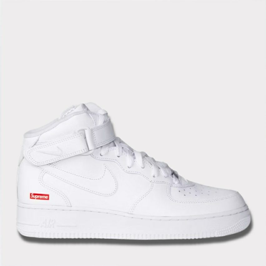 Supreme Nike Air Force 1 Mid シュプリーム ナイキエアフォース１スニーカー シューズ ホワイト -