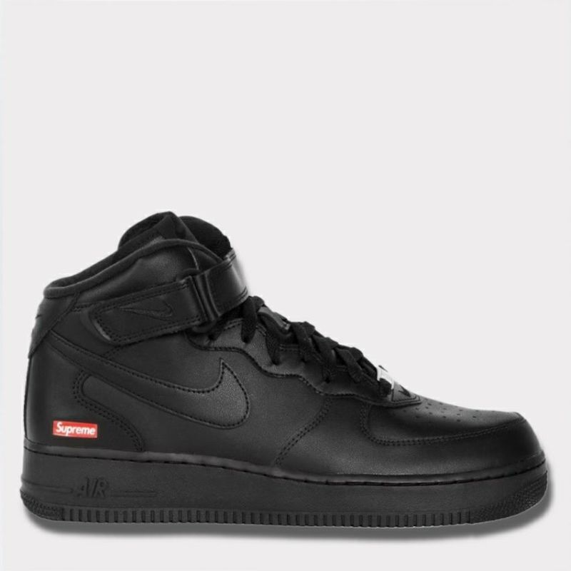 新作 Supreme Nike Air Force 1 Mid ブラック 黒1