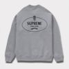 supreme 新作 24aw crest crewneck ヘザーグレー1