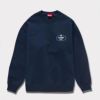 supreme 新作 24aw crest crewneck ネイビー2