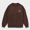 supreme 新作 24aw crest crewneck ブラウン2