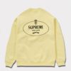 supreme 新作 24aw crest crewneck ライトイエロー１