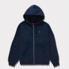 supreme 新作 24aw small box zip hooded sweatshirt ネイビー