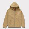 supreme 新作 24aw small box zip hooded sweatshirt ダークタン