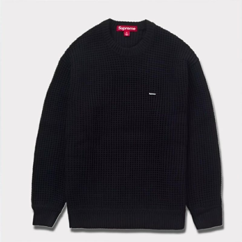 Supreme シュプリーム 2024AW Waffle Small Box Sweater ワッフルスモールボックスセーター ブラック 黒