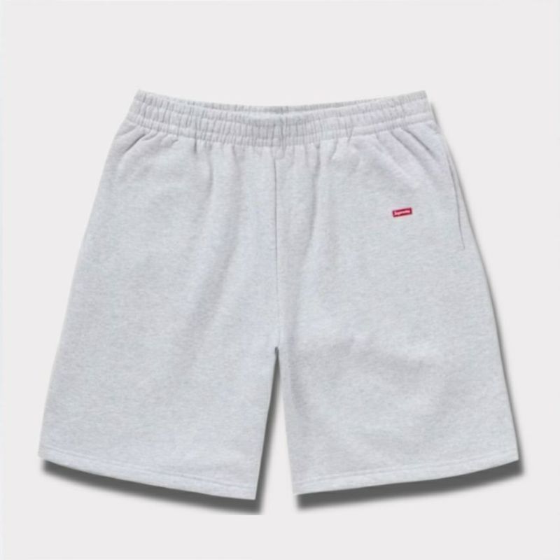 supreme 新作 24aw small box sweatshort 　アッシュグレー1