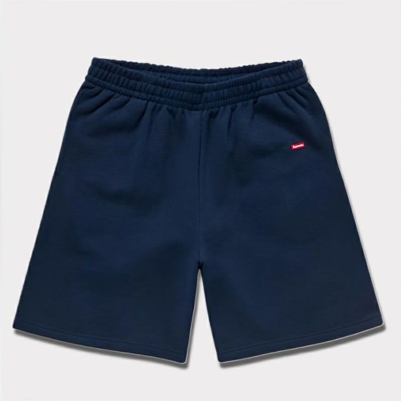 supreme 新作 24aw small box sweatshort 　ネイビー1