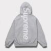 supreme 24aw 新作 satin applique hooded sweatshirt パーカー ヘザーグレー