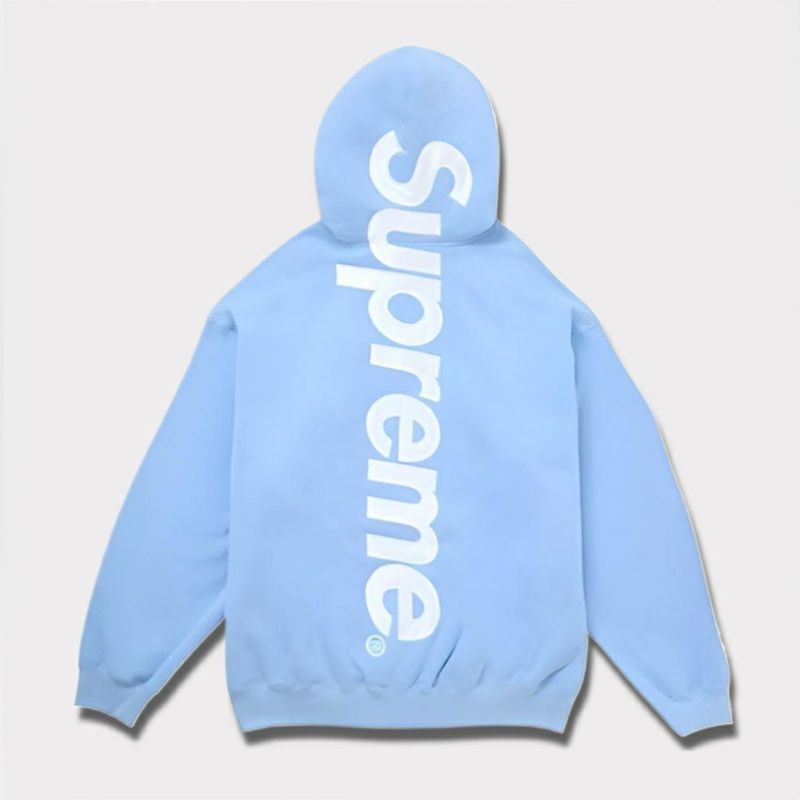 シュプリーム SUPREME <br>サイズ:M 22AW Satin Applique Hooded Sweatshirt 勿体ない サテン バックロゴプルオーバー