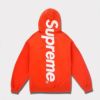 supreme 24aw 新作 satin applique hooded sweatshirt パーカー オレンジ