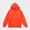 supreme 24aw 新作 satin applique hooded sweatshirt パーカー オレンジ1