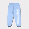 supreme 24aw 新作 satin applique sweatpant パンツ　ライトブルー