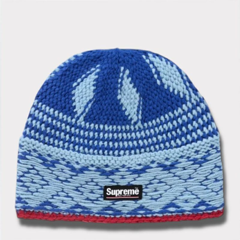 Supreme シュプリーム 2024AW Diamond Beanie ダイヤモンドビーニー ニット帽 ネイビー 紺