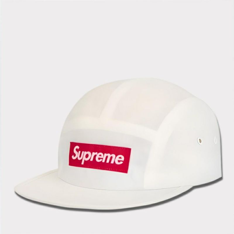 supreme 24aw 新作 waxed ripstop camp cap ホワイト