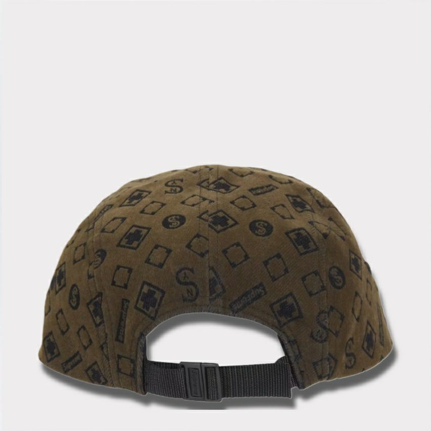 supreme 新作 2024AW Flocked Denim Camp Cap フロックドデニムキャンプ キャップ ブラック　黒2