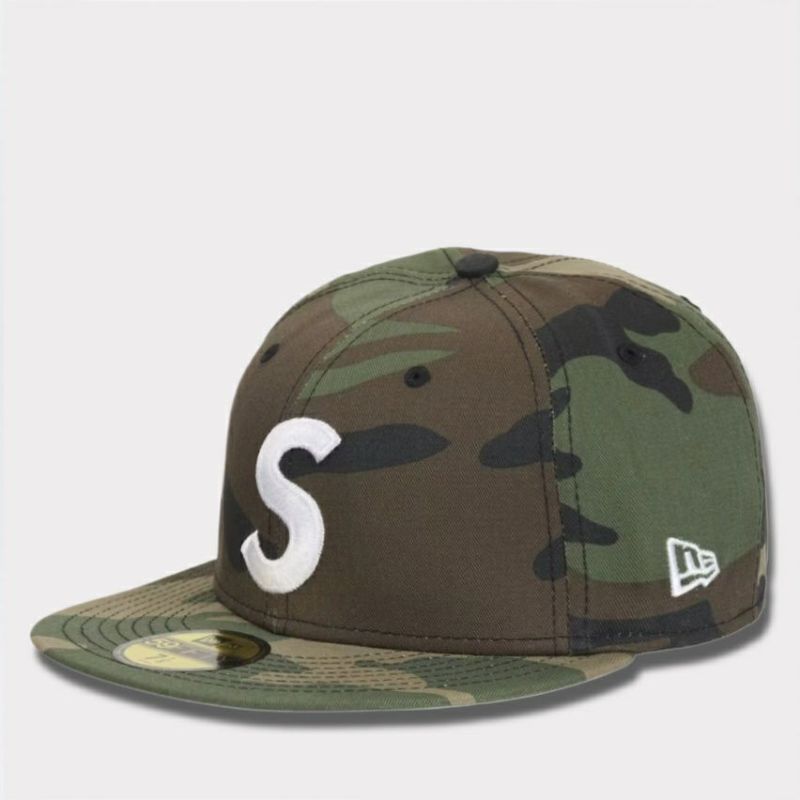 Supreme シュプリーム 2024AW Screw Ball S Logo New Era スクリューボールSロゴニューエラ 帽子 ウッドランドカモ1