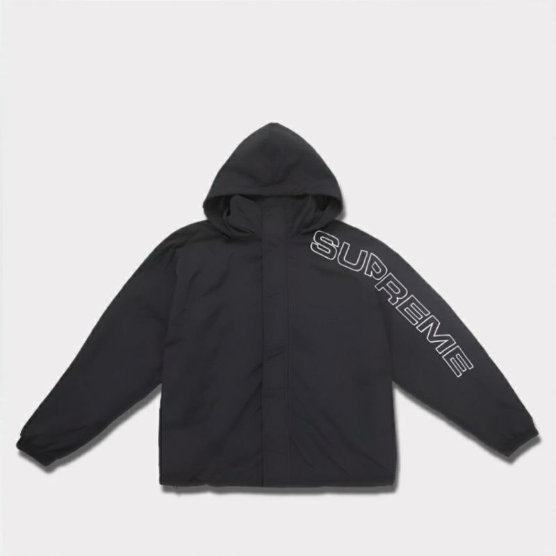 Supreme シュプリーム 2024AW Spellout Embroidered Track Jacket　スペルアウトエンブロイダードトラックジャケット ブラック 黒