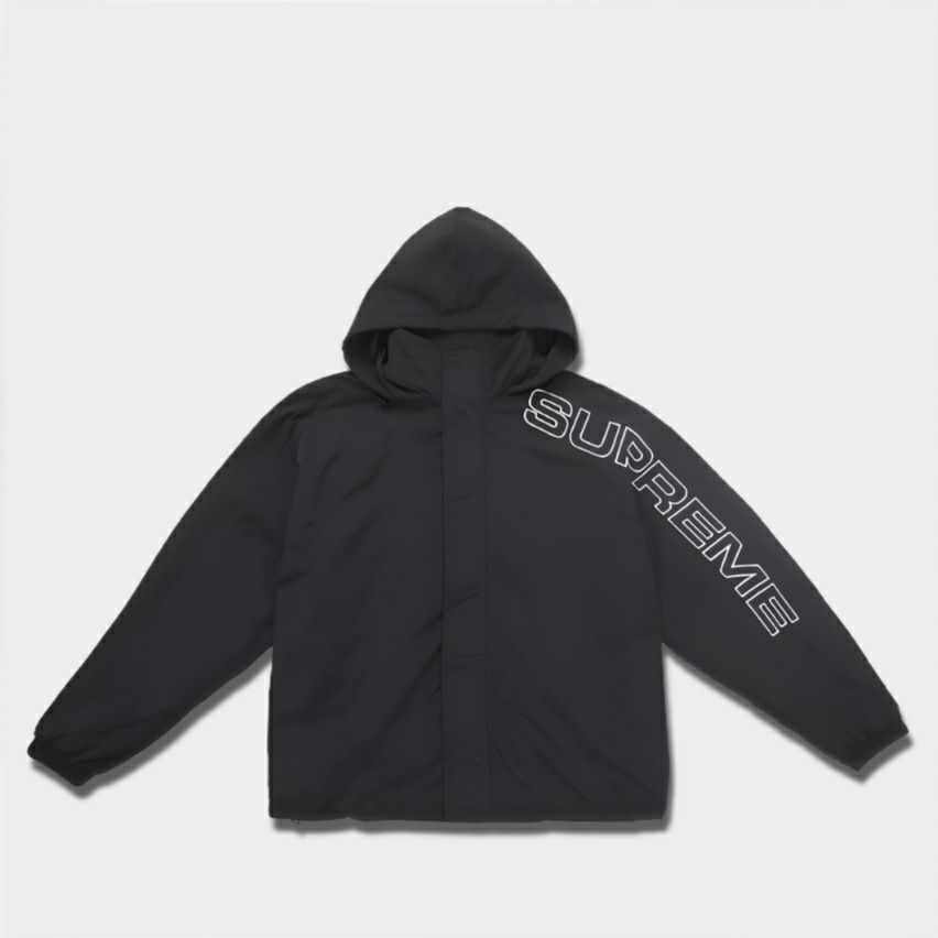 Supreme シュプリーム 2024AW Spellout Embroidered Track Jacket スペルアウトエンブロイダードトラックジャケット  ブラック 黒