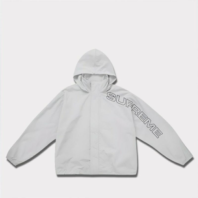 2024AW Spellout Embroidered Track Jacket　スペルアウトエンブロイダードトラックジャケット グレー 灰